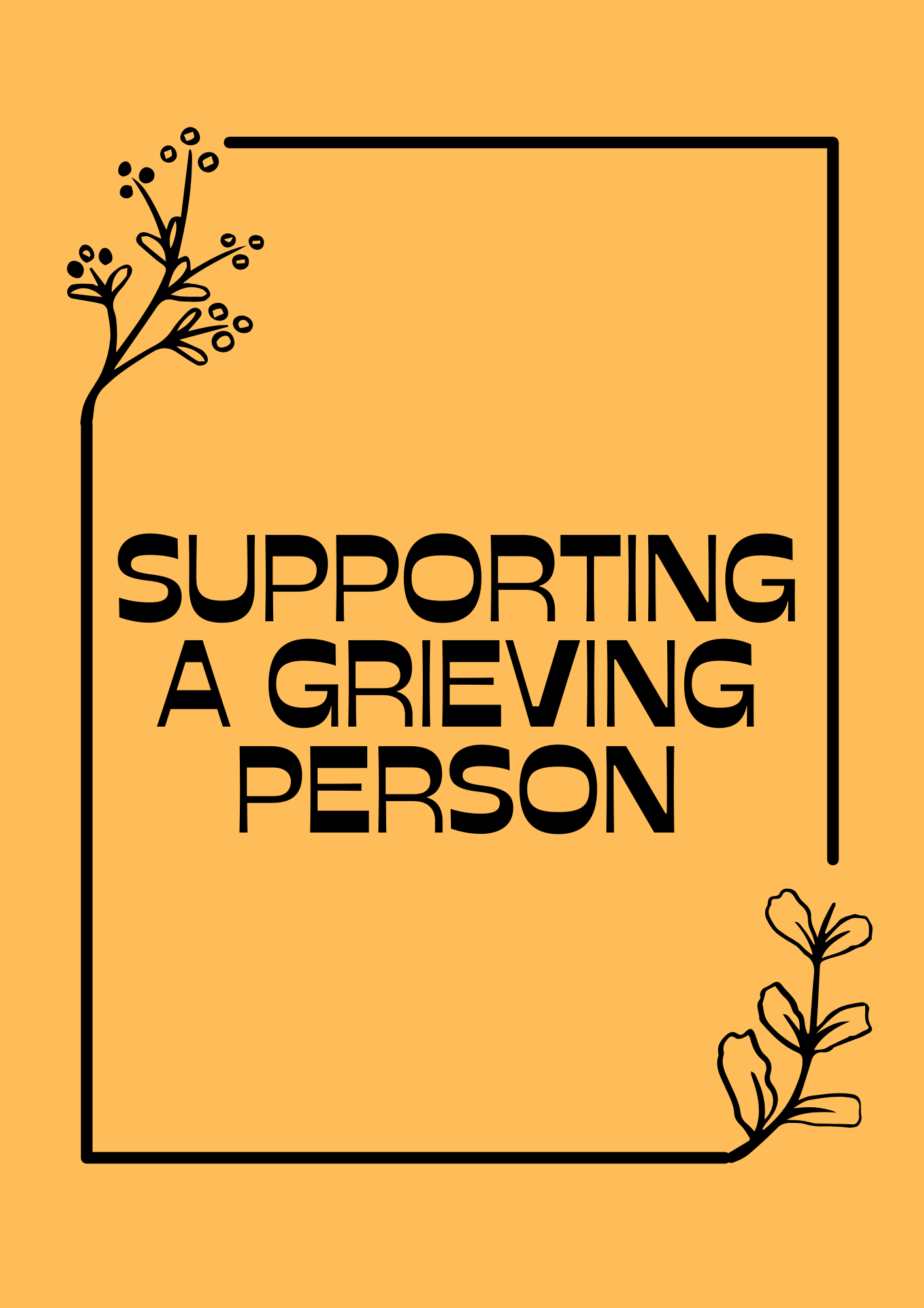 Supporting a grieving person